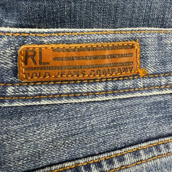 Ralph Lauren Polo Jean Co. Women's 4/27 Blue Stretch Whitney Jean  Flare - Picture 6 of 13